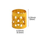 Sevenhead 50 Pcs Dreadlock Beads Hair Accessories - Adjustable Hair Rings  Cu   