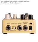 Nux Stageman Floor Acoustic Preamp di W Reverb chorus Looper For Guitar