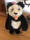 Steiff 1950 s 22cm Mohair Panda Bear Teddy Bear Charming  Hard To Find 