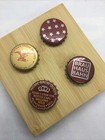 4 Pc Lot Micro-macro Brewery Bottle Caps Vintage   Vintage Inspired New 1020