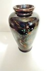 Japanese Bud Vase With Pheasant In A Tree  Black   5    Tall  2-3 4    Wide