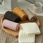 Waffle Weave Bath Towel Set 100  Cotton Towels 3-piece Absorbent And Soft