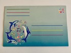 Vintage Lisa Frank Singing Dolphins Pop Up Postalette