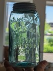    awesome    Crude Swirl Quart 1858 Marion Mason Fruit Jar