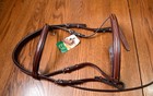 Beval  New  Fancy Padded Monocrown Bridle   Reins  Brown  Cob