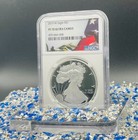 Mint  Proof 2019 W  1 Silver Eagle Ngc Pf70 Uc Rare Us Flag Label Spotless