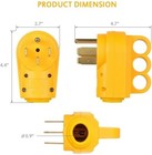50amp Male Female Rv Replacement Plug Electric Power Cord Receptacle Connectors