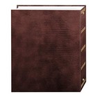 Magnetic Self-stick 3-ring Photo Album 100 Pages  50 Sheets   Brown