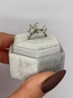 4ct Radiant Cut Lab Created Diamond 14k White Gold Fn Wedding engagement Ring