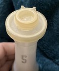 Vintage Tupperware Salt And Pepper Shaker Set  White With Silver Letters  6 