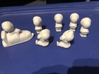 Lot Of 7 New Ceramic Bisque Ready To Paint Eskimos 2  Tall