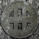 1924 Honolulu Rapid Transit Co  - Good For One Full Fare Transit Token 16mm