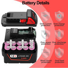 2pack Battery For Milwaukee 48-11-1865 M18 18v Lithium-ion High Output 5 0ah