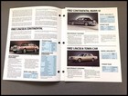1982 Lincoln Mercury Fleet Vintage Car Brochure Catalog - Continental