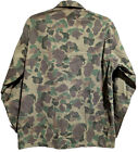 Original Vintage Usmc Frogskin Camo Button-up Top - Wwii korean War Era
