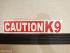 2x Magnetic Caution K9  Sign 2 75x11 5 Search Rescue Police Dog  Decal Sticker