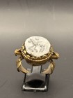 Rare Bronze Roman Ring Ancient Agate Stone Stunning Intaglio Ring Warrior Stamp
