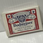 Budweiser Playing Cards Plastic Coated Beer Advertising Anheuser Busch