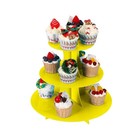 3-tier Cupcake Stand Holder Tiered Diy Tower For Dessert Table Displays Birthday