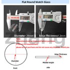0 8 1 0 1 2 1 5 2 0 2 5 3 0mm Flat Sapphire Watch Glass Round Crystal 20mm-40mm