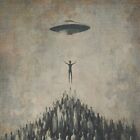 Ufo Alien Abduction Wall Art  Retro Sci-fi Cryptid Poster  Disclosure Uap Decor