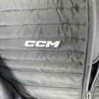 Ccm Hockey Team Quilted Jacket Grey Size Medium -j5321 Nchc Frozen Faceoff Nwt