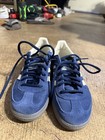Adidas Handball Spezial Blue White Suede Men s Low Top Athletic Sneakers