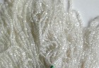 Vintage Antique Crystal Clear Facet Czech Glass Seed Beads Mini Master Hank 10 0