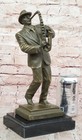 New Orleans Bronze Saxophone Signed By Williams Hand Made Folk Sculpture Decor