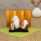 Good Luck Gold-decorated Chirimen Lucky Horse  small 
