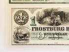 Frostburg Bank  1 Md Maryland Proprietary Proof Abnco Obsolete Currency Note