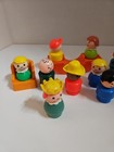 Lot 10 Vintage Fisher Price People W Seat Also  Mattel Swing 7063o110 1973 Swing