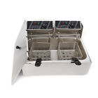 12l Electric Deep Fryer Single Tank Stainless Steel Commercial Fry Cooker 5000w