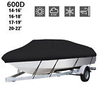 Heavy Duty 600d Marine Grade Waterproof Boat Cover Fit V-hull Tri-hull Runabout 
