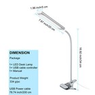 48 Led Usb Clip-on Table Lamp Reading Light Desk Lamp Flexible Black Night Lamp