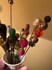 Antique Vintage Victorian Lot Of 16 Art Nouveau Hat Pins