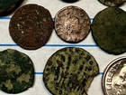 Lot Of 10 Roman Bronze Coins Constantinian Gloria Fel Temp Reparatio 4th C Nummi