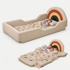 Toddler Bed With Mattress Included  Rainbow Toddler Floor Beds No Assembly Ne   