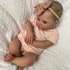 19in Realistic Reborn Baby Dolls Full Body Vinyl Silicone Girl Doll Newborn Doll