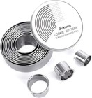 12 Pieces Round Cookie Biscuit Cutter Set graduated Circle Pastry Cutters 18    