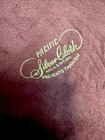 Vtg Pacific Silver 31   x20    Polishing Cloth Prevents Tarnish Brown W green Stitch