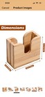 Kamehame Bagel Slicer Holder  Bamboo Bagel Cutter Holder  5 5 X 2 6 X 5 Inches