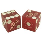 Authentic Nevada Casino Craps Dice Pairs Matching Serial Numbers   Pouch