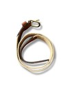 Vintage 80s-90s Duck Belt Tan And Beige Canvas leather Nature Outdoor Belt Vtg