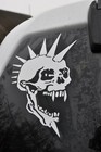 Hank 3 Decals  Punk And Cowboy Skulls  Premium Vinyl  Outdoor Weather Resistant 