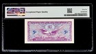 Military Payment Certificate  mpc  5 Cent Series 641 Pmg 66 Ppq Sl J05861430j