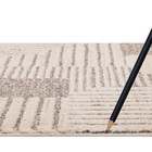 Retro Gray 3 Ft  X 4 Ft  Contemporary Area Rug