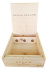 Sloan 2015 Napa Valley Red Wine Empty Wooden Box  holds 3 Bottles 