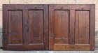 Pair 37 x19  Antique Vintage Old Solid Wood Wooden Cabinet Pantry Door 2 Panels