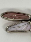 Dragonfly Brooch Pin Silver Tone White Plumb 2 75x1 75 Inches